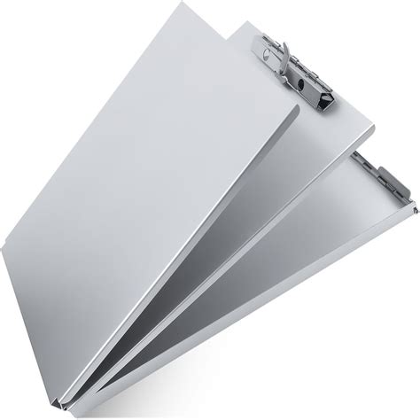 stainless steel clipboard with storage